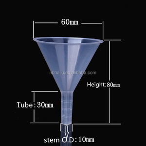 Small Plastic Funnel Funnel Funnel Small HAIJU Manufacturer Cheap 60mm Laboratory Small Plastic Funnel