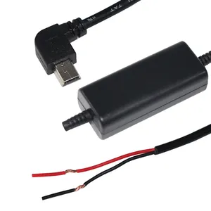 โมดูลต่อสายไมโครมินิ USB,12V To 5V 3A DC หม้อแปลงไฟฟ้า DC บั๊กตัวแปลงแรงดันไฟฟ้าโวลต์สเตปดาวน์พร้อมอะแดปเตอร์เชื่อมต่อสาย USB ขนาดเล็ก