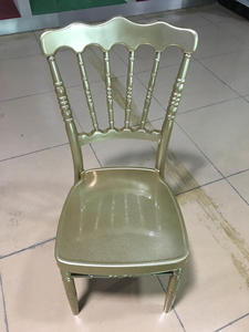 Sedie Impilabili Napoleon Economiche per Matrimoni in Oro, <span class=keywords><strong>Argento</strong></span> <span class=keywords><strong>e</strong></span> Bianco - Product Image 3