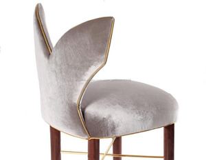 PFC1710914 diseño <span class=keywords><strong>americano</strong></span> <span class=keywords><strong>restaurante</strong></span> y <span class=keywords><strong>el</strong></span> hogar tapicería de tela taburete silla alta - Product Image 4
