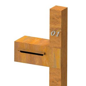De metal clásico arte de acero corten de malibox con intercomunicador - Product Image 2
