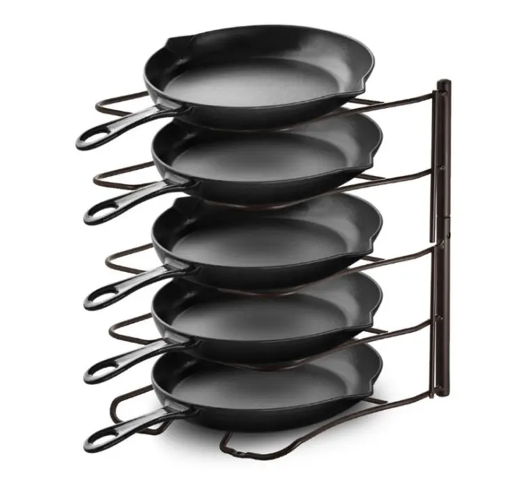Minghou Kitchen Metal Pan Pot Lid Holder Rack ,Pan Rack,Pan Organizer