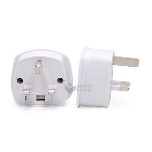 3 Usa <strong>to</strong> <strong>Uk</strong> <strong>Plug</strong> <strong>Adapter</strong> in White with BS8546 Report for <strong>UK</strong> Market - Product Image 2