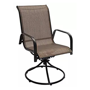 Ensemble de <span class=keywords><strong>bistrot</strong></span> d'intérieur Wesley Creek à cadre en acier revêtu bon marché avec chaise pivotante à bascule Sienna - Product Image 1
