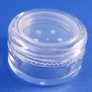 50 Pcs Made in Taiwan 5 gr Pot Sifter Clear Plastic Case Cosmetic Sifter Loose Powder Glitter Container