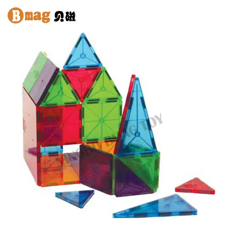 Over 10 years manufacturer experience squares & triangles children magnetic toys