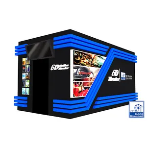 Amusement Park equipment truck mobile mini 5d cinema with cabin 7d cinema