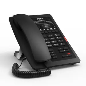 Hotel sip Voip IP Phone with 1 sip line support Hands free have 6 Soft keys programmable