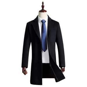 Autumn and Winter New Business <strong>Mens</strong> <strong>Trench</strong> <strong>Coat</strong> Wool <strong>Mens</strong> <strong>Coat</strong> Trending Products <strong>Black</strong> <strong>Mens</strong> Wool <strong>Long</strong> <strong>Coat</strong> - Product Image 3