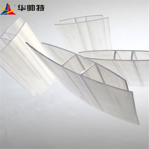 HUASHUAITE Fournisseur chinois Connecteur de <span class=keywords><strong>toiture</strong></span> en <span class=keywords><strong>polycarbonate</strong></span> plastique à clipser en forme de F <span class=keywords><strong>profilé</strong></span> en H et <span class=keywords><strong>profilé</strong></span> en U 16 mm - Product Image 5