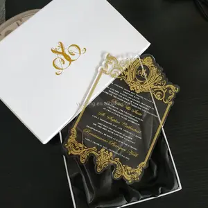 Персонализированные акриловые свадебные пригласительные билеты, подарки для гостей, последние, 2018 г.