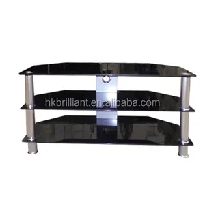 Glass Table TV Stand High Glossy Tempered Glass Suitable for 32"~65" Screen Size TV Bracket Living Room Furniture TV Stands