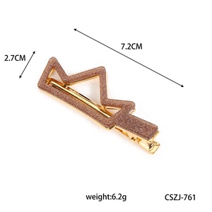CANYUAN <span class=keywords><strong>Queen</strong></span> Princess Acrílico Flash Clip lateral Abrazadera de presión brillante Linda pinza de pelo acrílica - Product Image 5