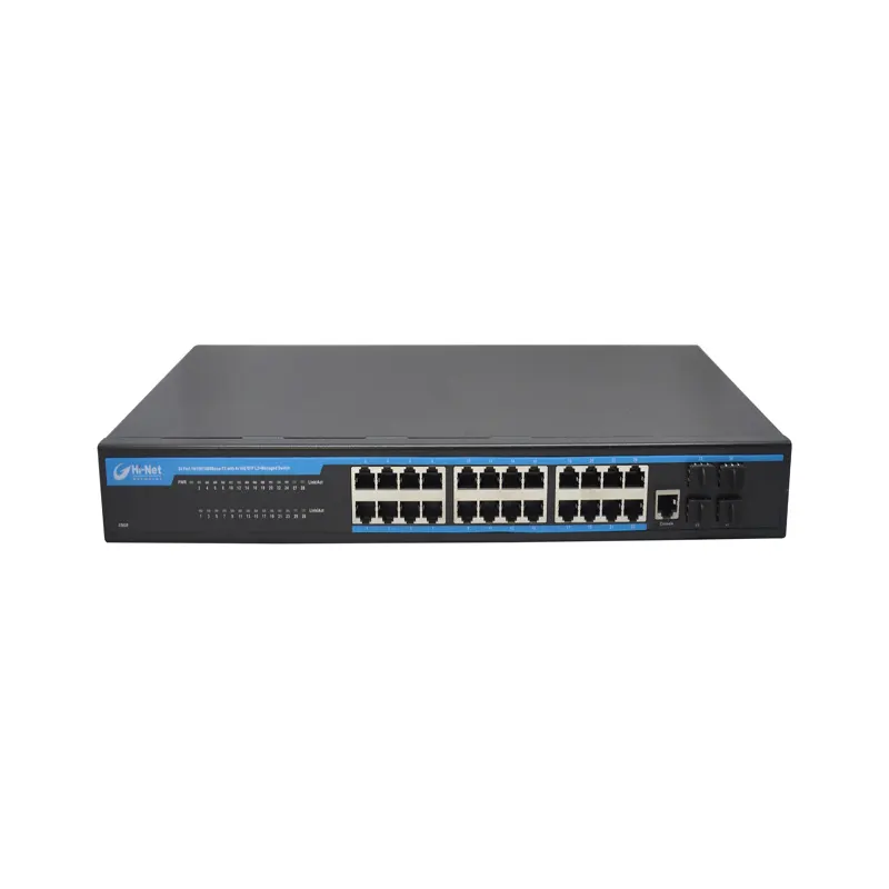 4x10G Uplink L2 gestito 24 porte gigabit Ethernet Interruttore intelligente