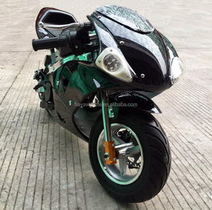 <span class=keywords><strong>Mini</strong></span> <span class=keywords><strong>moto</strong></span> de course à moteur 49cc à 2 temps refroidi par air avec éclairage LED, vitesse maximale de 40 à 60 km/h pour enfants et adultes - Product Image 5