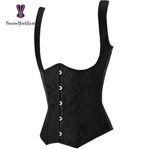 Yüksek kaliteli elastik genişletilmiş brokar Underbust korse bel Cincher şekillendirici kadın yelek XXXXXXL - Product Image 2