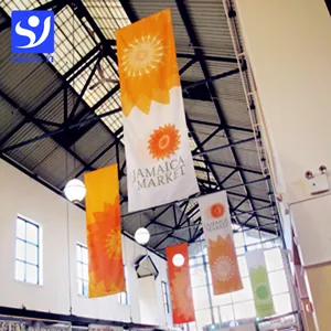 Ad indoor decoratieve duurzaam opknoping plafond banner, muur scroll banner