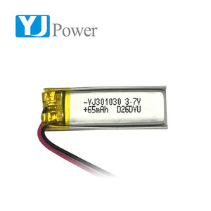 2017 buena venta de <span class=keywords><strong>3</strong></span>,7 voltios 301030 65 mAh batería lipo batería de alta calidad - Product Image 1