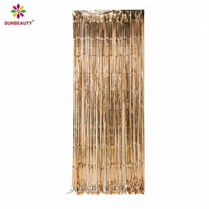 <span class=keywords><strong>Tende</strong></span> Metalliche con Frange in Lamina Dorata <span class=keywords><strong>e</strong></span> Argentata per Decorazioni di Feste, Vendita all'Ingrosso - Product Image 4