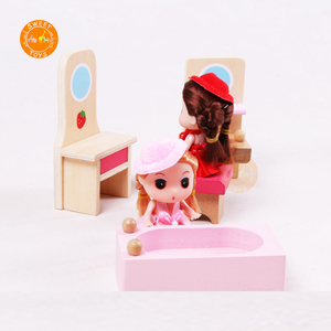 Proveedor de China 100% hecho a mano de los niños de juguete de madera, muebles de casa de muñecas en miniatura casa de muñecas de madera - Product Image 3