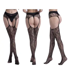 Delle donne della biancheria <span class=keywords><strong>calze</strong></span> a rete <span class=keywords><strong>giarrettiere</strong></span> di lusso Della Tuta calzini siamesi - Product Image 1