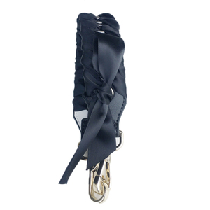 Floral-applique Leather Bag Handle Nude-black Womens Satin Strap - Product Image 3