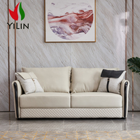 Sofá de Cuero Vacuno de 3 Plazas Tantra al por Mayor, Muebles de Cuero Genuino Importados de China para Sala de Estar, Diseños de Sofás con Fotos Disponibles