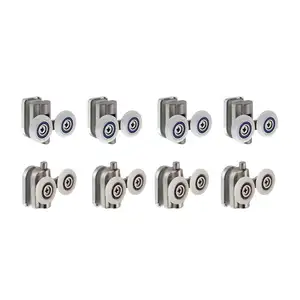 Shower Parts Room 304 Stainless Steel Pulley Rollers For Bathroom Hanging Sliding Door Wheels