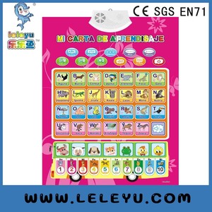 juguetes educativos del cabrito alfabeto español gráfico mural - Product Image 1
