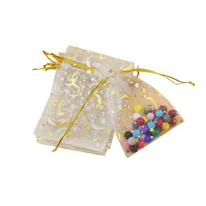 China suppliers wholesale various colors organza gift mesh bag for jewelry cosmetic ornaments packaging