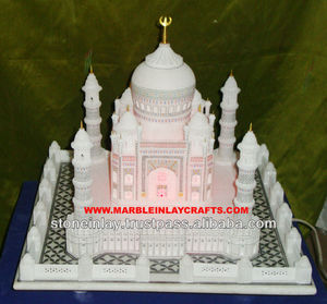 Cadeau en marbre Taj Mahal fait à la main - Product Image 1