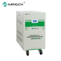 Régulateur de tension monophasé de type statique 15 KVA 20 KVA 110V 220V 230V AVR 15KVA 20KVA Stabilisateur de tension avec affichage numérique