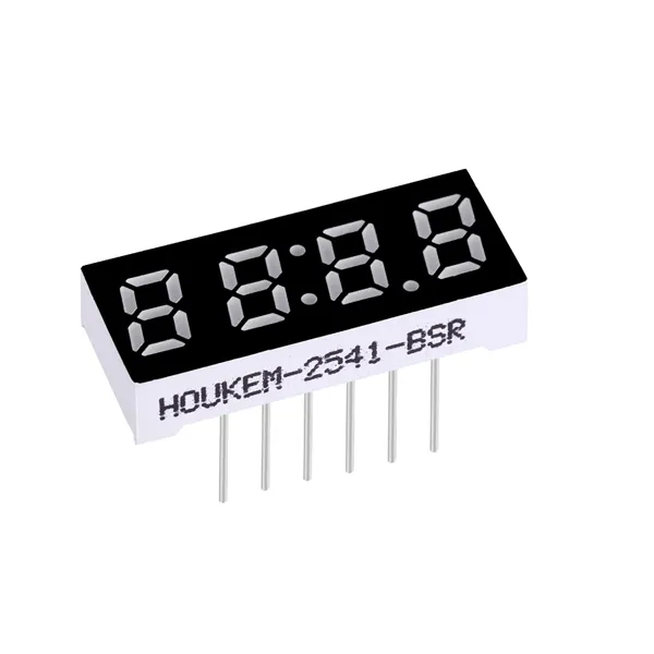 KEM-2541-BSR 0.25 pouces sept segments petit mini horloge LED affichage 4 chiffres