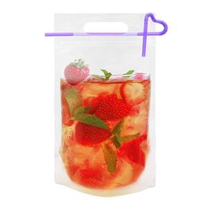 <span class=keywords><strong>Pochette</strong></span> à bec verseur transparente avec impression de logo, sérigraphiée, pour boissons énergisantes, eau minérale, jus, 100 pièces, taille <span class=keywords><strong>personnalisée</strong></span>, recyclable, PE - Product Image 3