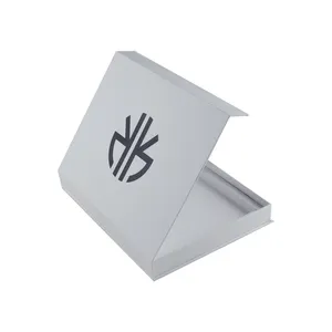 Kunden spezifisch bedrucktes Matt White Paper Starre Pappe Foto rahmen Verpackung FSC Verifizierte Magnet Geschenk box mit Papier fach einsatz
