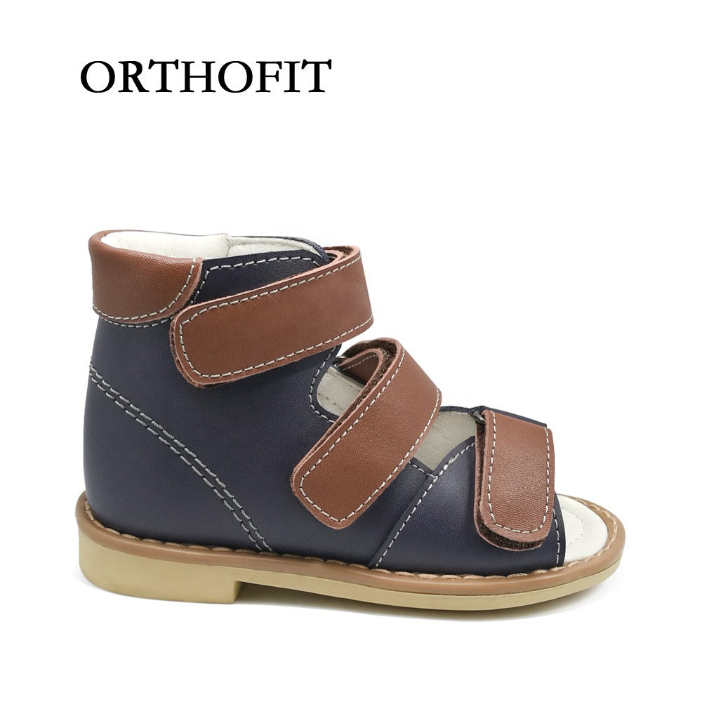 Детские ортопедические сандалии для мальчиков, пляжная обувь, модный дизайн