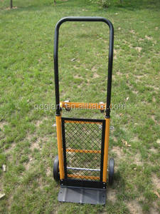 Chariot à main pliable en acier robuste <span class=keywords><strong>HT1500</strong></span> Capacité de charge de 40 kg Roue pleine de 6 * 1,25 pouces Chariot à plateforme pour l'utilisation d'outils - Product Image 4