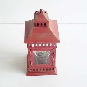 <span class=keywords><strong>Lot</strong></span> de 2 En Métal Fer Étage Paysage Carré <span class=keywords><strong>LED</strong></span> Lampe D'ouragan Antique lanterne de <span class=keywords><strong>bougie</strong></span> - Product Image 3