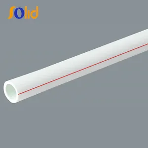 Tubo de água branco pn12.5/16/20/25 20mm 25mm 32mm, tubo de água ppr para preço da água fria/quente