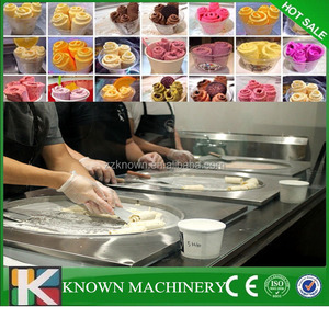 304 fuente de la Fábrica de acero Inoxidable comercial singe tailandia estilo pan fry helado máquina 110 v/220 v - Product Image 6