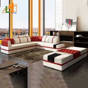 Venta directa de fábrica de lujo super suave I <span class=keywords><strong>en</strong></span> forma de esquina diseño moderno hotel vestíbulo interior de lujo sofá - Product Image 6