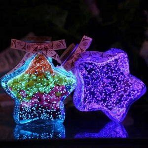Vacío Navidad cristal estrella luminosa con corcho tapa al por mayor - Product Image 1