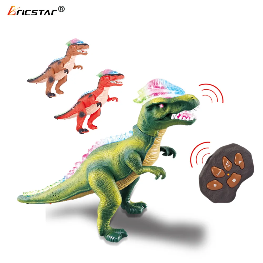 Jak/Jiaqi modèle de dinosaure dansant en plastique, jouets de marche pour animaux rc pour enfants