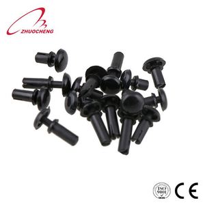 Prix d'usine Rivets ronds en <span class=keywords><strong>plastique</strong></span> noir et blanc de marque ZC, diamètre 3 mm, zingués, M3-M36 - Product Image 2
