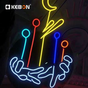 220V singolo colore flessibile impermeabile LED <span class=keywords><strong>strisce</strong></span> di luce al Neon per TV retroilluminazione/camera da letto soffitto stellato/segno commerciale - Product Image 6