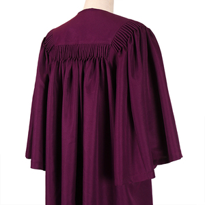 Túnica de Graduación Unisex BOSHI Personalizada, Uniforme Escolar, Túnica Doctoral de Terciopelo 100% Poliéster para Adultos - Product Image 3