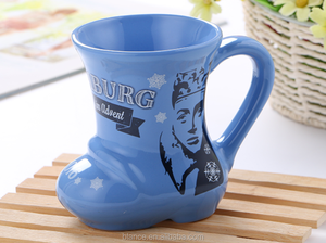 Tùy chỉnh cốc cà phê Boot Mug tùy chỉnh Mug Gốm <span class=keywords><strong>3D</strong></span> Boot hình giáng sinh in logo cổ điển Đảng Handgrip chấp nhận được - Product Image 2