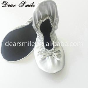 <span class=keywords><strong>Ballerine</strong></span> Argento alla Moda per Ragazze, <span class=keywords><strong>Scarpe</strong></span> Leggere Estive Pieghevoli Slip-On, Regalo per Ospiti di Matrimonio - Product Image 4