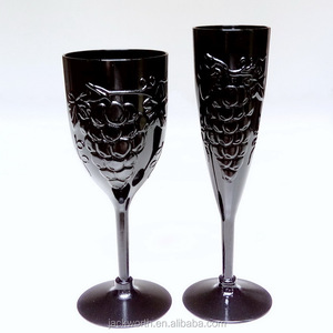 Copa de champán de vino de uva en relieve acrílico de 10 oz - Product Image 4