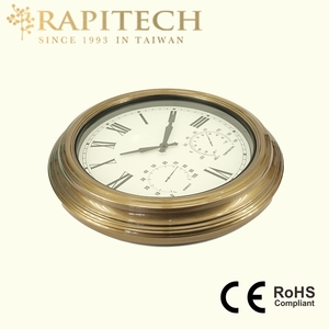 Reloj de Cuarzo para Exteriores con Caja de Metal Resistente a la Intemperie de 18.4 Pulgadas, Diseño Tradicional de Pascua - Product Image 4